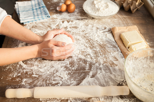 Cooker is making dough. Stock photo © julenochek