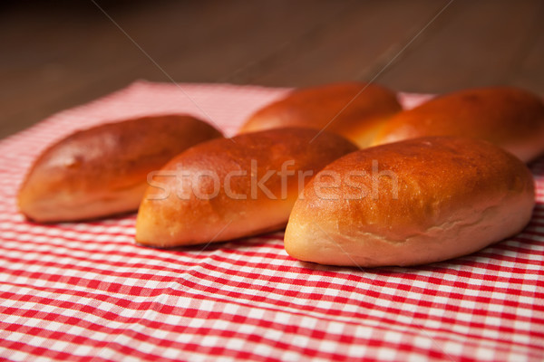 Pies of puff pastry close up on an table.  Stock photo © julenochek