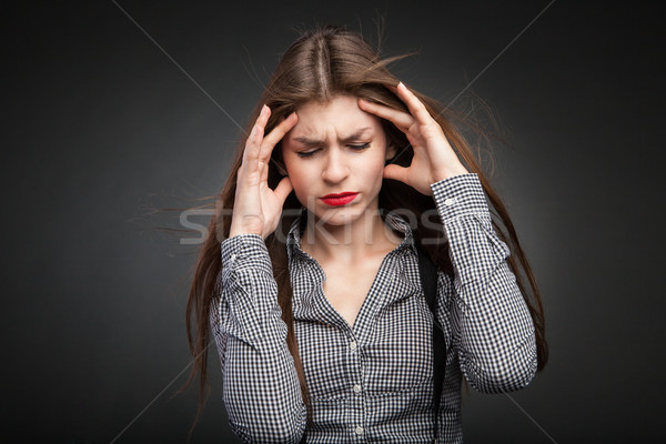 Woman hurts with headache. Stock photo © julenochek