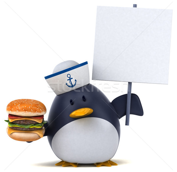 Fun penguin - 3D Illustration Stock photo © julientromeur