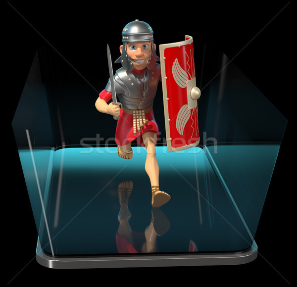 Roman soldier - 3D Illustration Stock photo © julientromeur