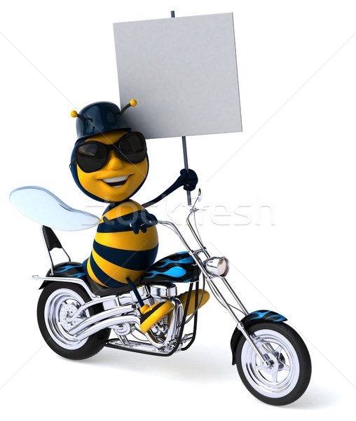 Stock photo: Fun bee - 3D Illustration