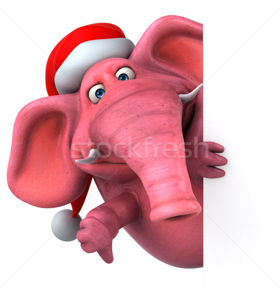 Pink elephant - 3D Illustration Stock photo © julientromeur