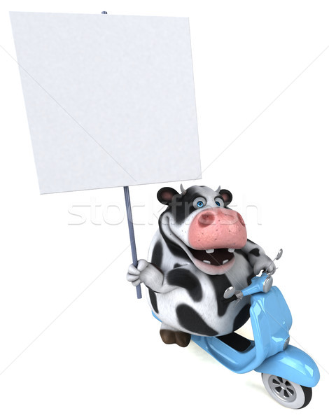 Fun cow - 3D Illustration Stock photo © julientromeur