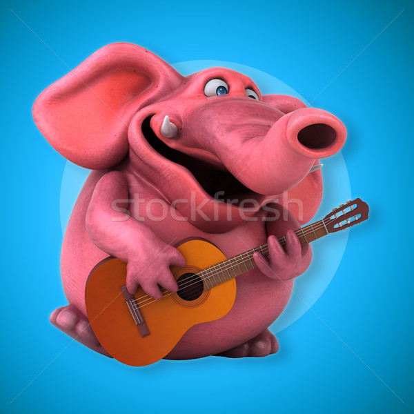 Pink elephant - 3D Illustration Stock photo © julientromeur