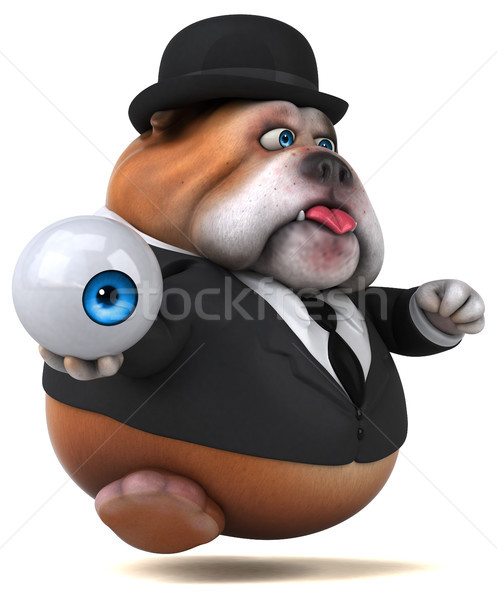 Fun bulldog - 3D Illustration Stock photo © julientromeur