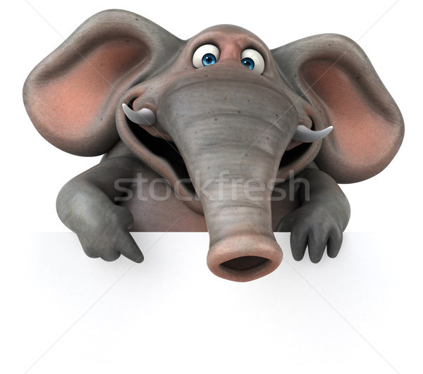 Jókedv elefánt 3d illusztráció dzsungel állat grafikus Stock fotó © julientromeur