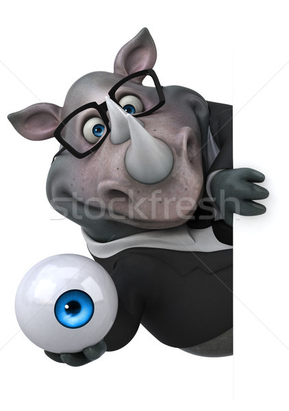 Fun rhinoceros - 3D Illustration Stock photo © julientromeur