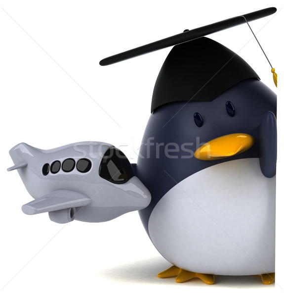 Fun penguin - 3D Illustration Stock photo © julientromeur