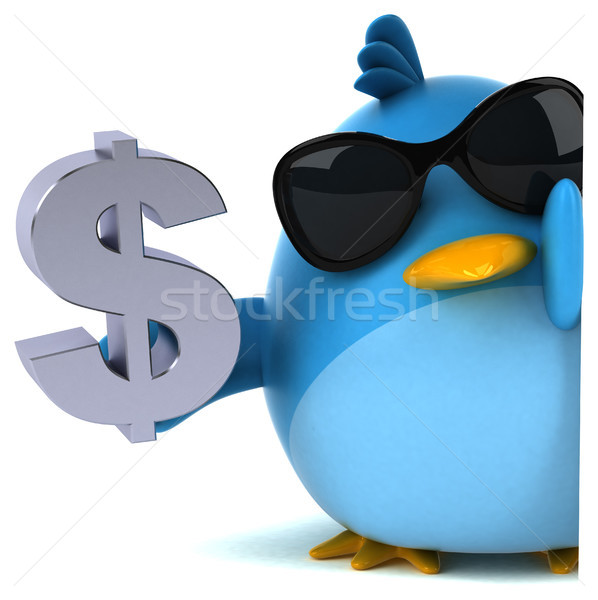 Blue bird - 3D Illustration Stock photo © julientromeur