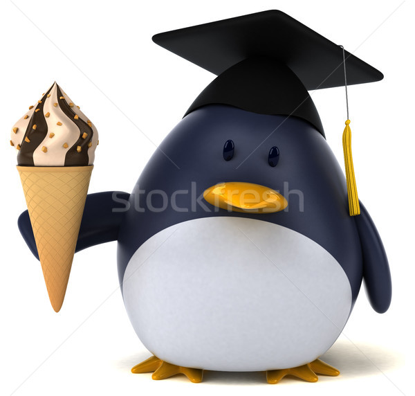 Fun penguin - 3D Illustration Stock photo © julientromeur