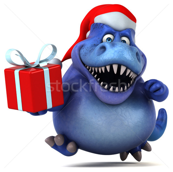 Stok fotoğraf: Eğlence · dinozor · 3d · illustration · dişler · hayvan · Noel