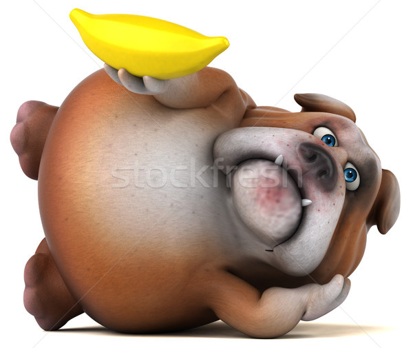 Fun bulldog - 3D Illustration Stock photo © julientromeur