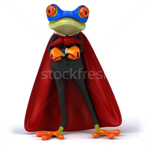 樂趣 青蛙 綠色 熱帶 3D 插圖 商業照片 © julientromeur