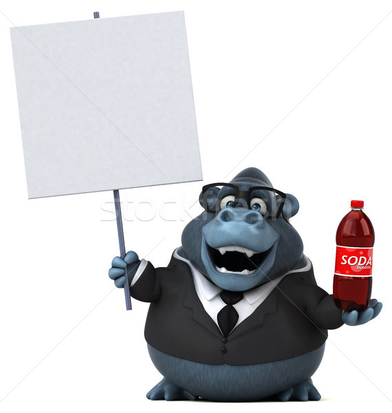 Fun gorilla - 3D Illustration Stock photo © julientromeur