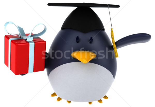 Fun penguin - 3D Illustration Stock photo © julientromeur