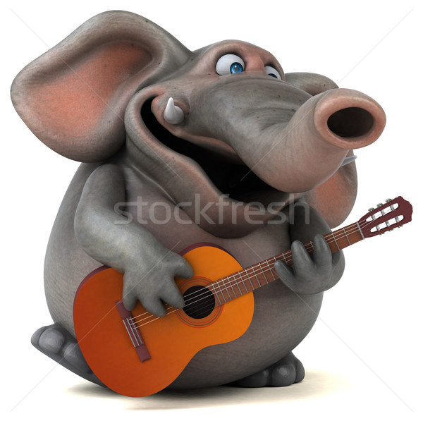 Fun elephant - 3D Illustration Stock photo © julientromeur