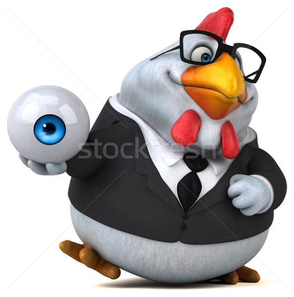 Fun chicken - 3D Illustration Stock photo © julientromeur