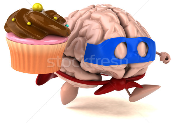 Beyin dijital düşünmek insan diyet düşünce Stok fotoğraf © julientromeur