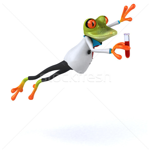 Eğlence kurbağa göz doğa tropikal 3D Stok fotoğraf © julientromeur