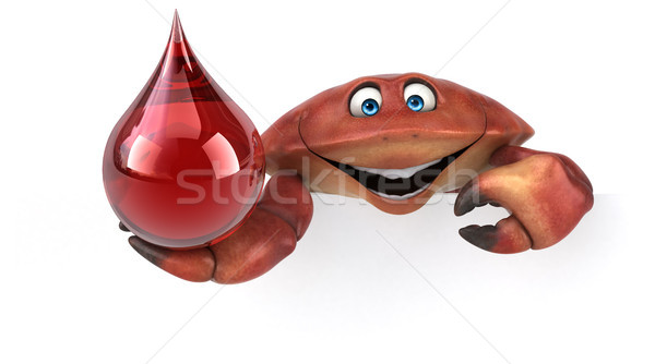 Stock photo: Fun crab - 3D Illustration