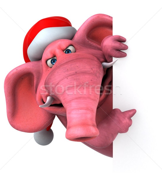 Rosa elefante illustrazione 3d birra Crazy animale Foto d'archivio © julientromeur