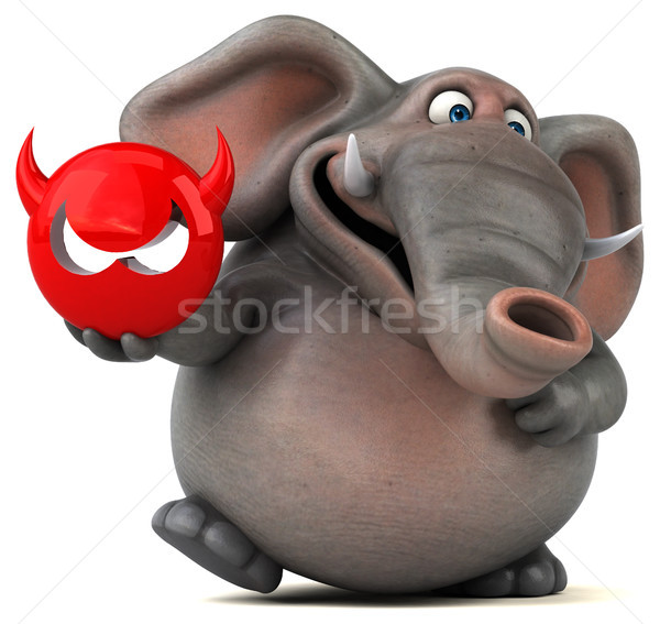 Eğlence fil 3d illustration orman hayvan grafik Stok fotoğraf © julientromeur