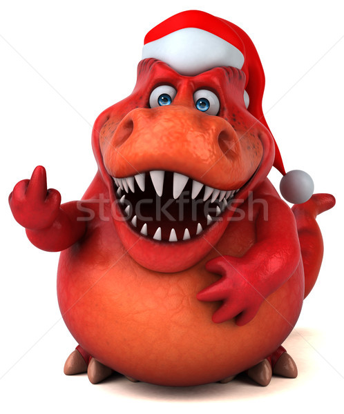 Distracţie dinozaur ilustrare 3d dinţi animal Crăciun Imagine de stoc © julientromeur