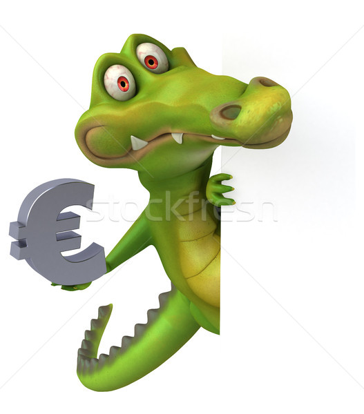 Krokodil jókedv üzlet boldog terv művészet Stock fotó © julientromeur