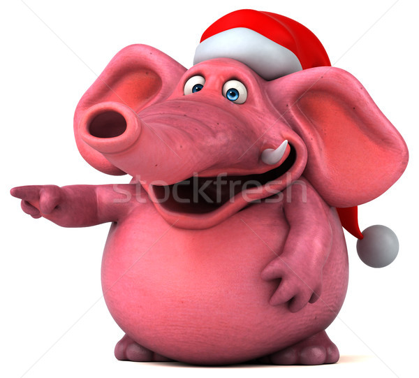 Pink elephant - 3D Illustration Stock photo © julientromeur