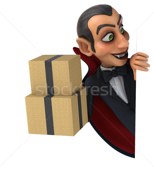 Vampire art boîte bouche lèvres noir [[stock_photo]] © julientromeur