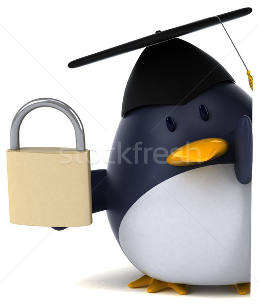 Fun penguin - 3D Illustration Stock photo © julientromeur