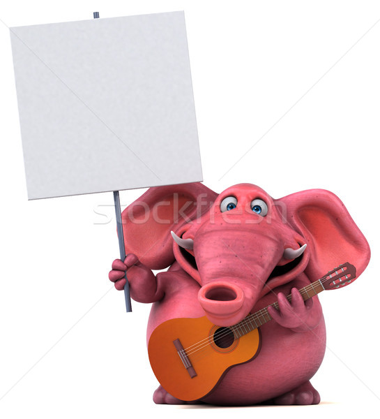 Pink elephant - 3D Illustration Stock photo © julientromeur