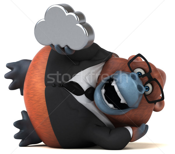 Stock photo: Fun Orang Outan - 3D Illustration