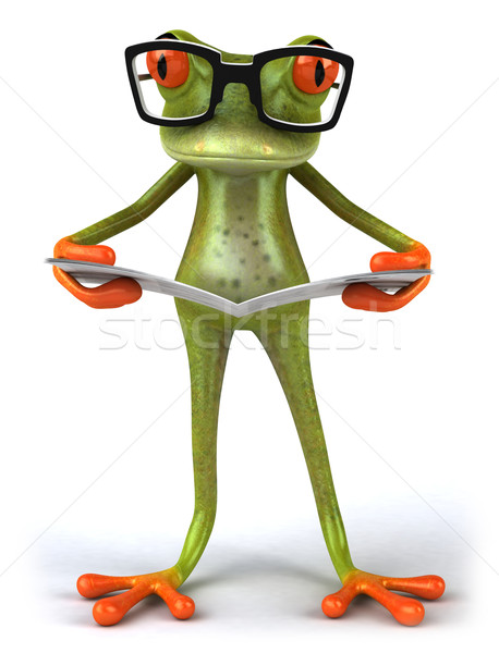 лягушка очки зеленый животного среде иллюстрация Сток-фото © julientromeur