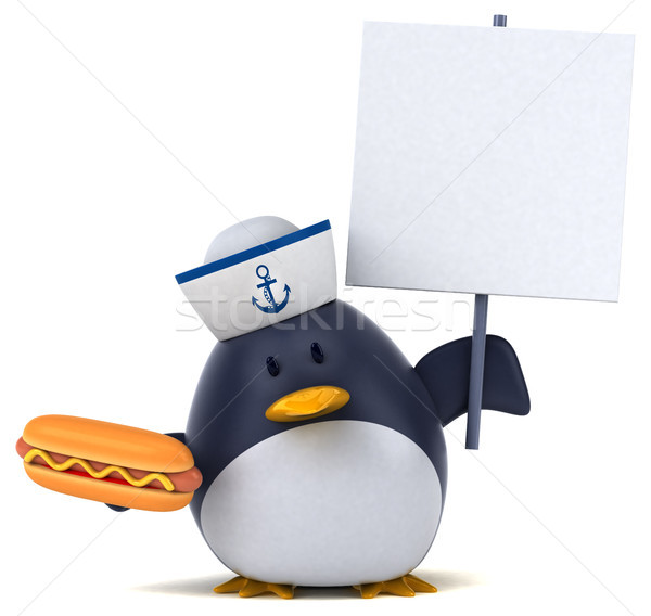 весело пингвин 3d иллюстрации птица смешные жира Сток-фото © julientromeur
