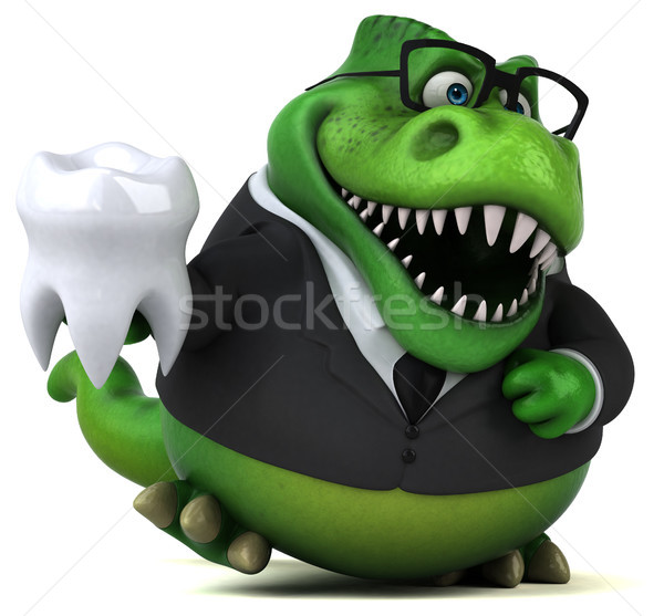 Jókedv 3d illusztráció üzlet üzletember pénzügy fogak Stock fotó © julientromeur
