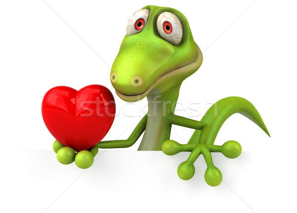 Imagine de stoc: Distracţie · şopârlă · inimă · verde · culoare · animal