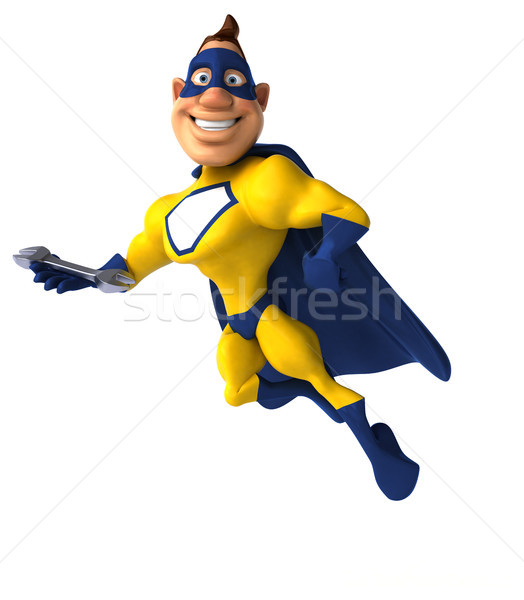 весело superhero человека тело работник скорости Сток-фото © julientromeur