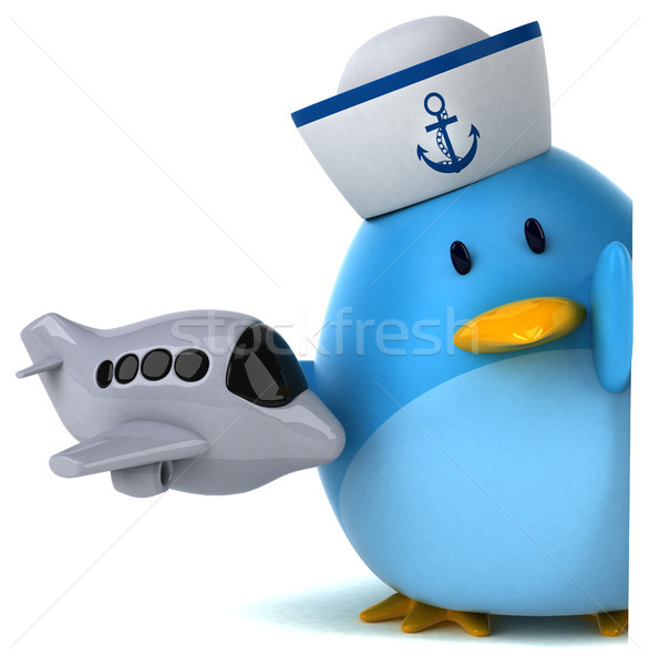 Blue bird - 3D Illustration Stock photo © julientromeur