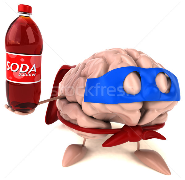 мозг цифровой думать человека Cola мысли Сток-фото © julientromeur