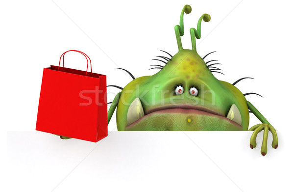 Fun germ - 3D Illustration Stock photo © julientromeur