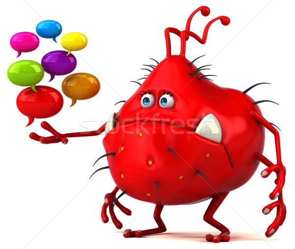 Stock photo: Fun germ - 3D Illustration