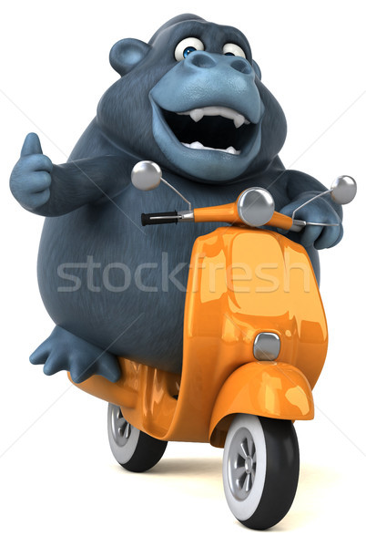 Fun gorilla - 3D Illustration Stock photo © julientromeur