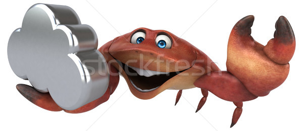 Distracţie crab ilustrare 3d alimente nor alb Imagine de stoc © julientromeur