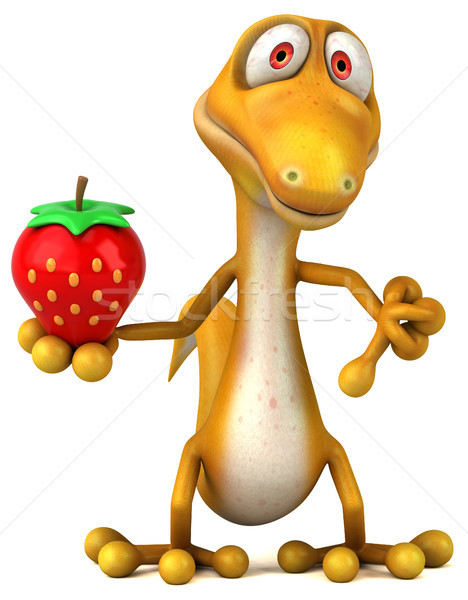 Diversão lagarto fruto cor animal dinossauro Foto stock © julientromeur