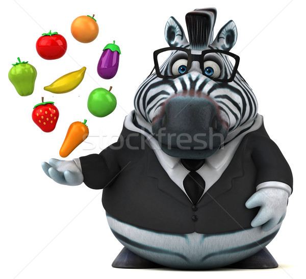 Fun zebra - 3D Illustration Stock photo © julientromeur