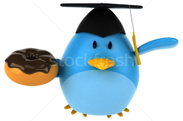 Blue bird - 3D Illustration Stock photo © julientromeur