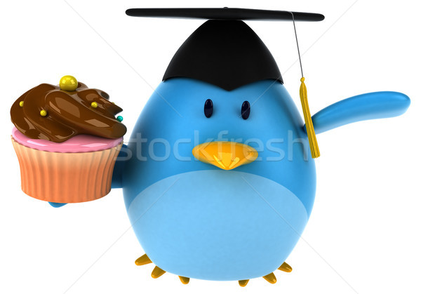 Blue bird - 3D Illustration Stock photo © julientromeur