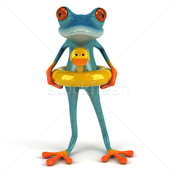 Fun frog - 3D Illustration Stock photo © julientromeur